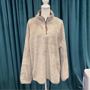 True Grit Pebble Pile 1/4 Zip Pullover in Sandstone Tan XL “technically” Mens